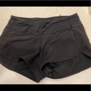 Black lululemon shorts